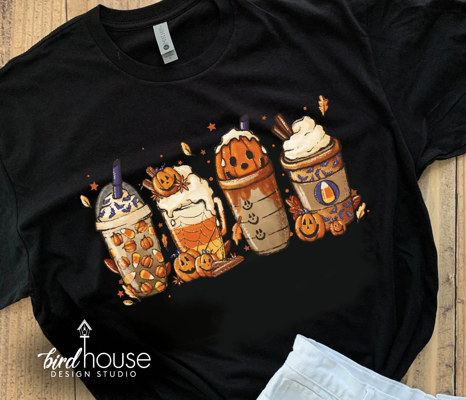 Pumpkin Spice Latte Shirt, Cute Fall Coffee Graphic tee