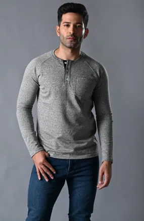 RAGLAN HENLEY - GREY