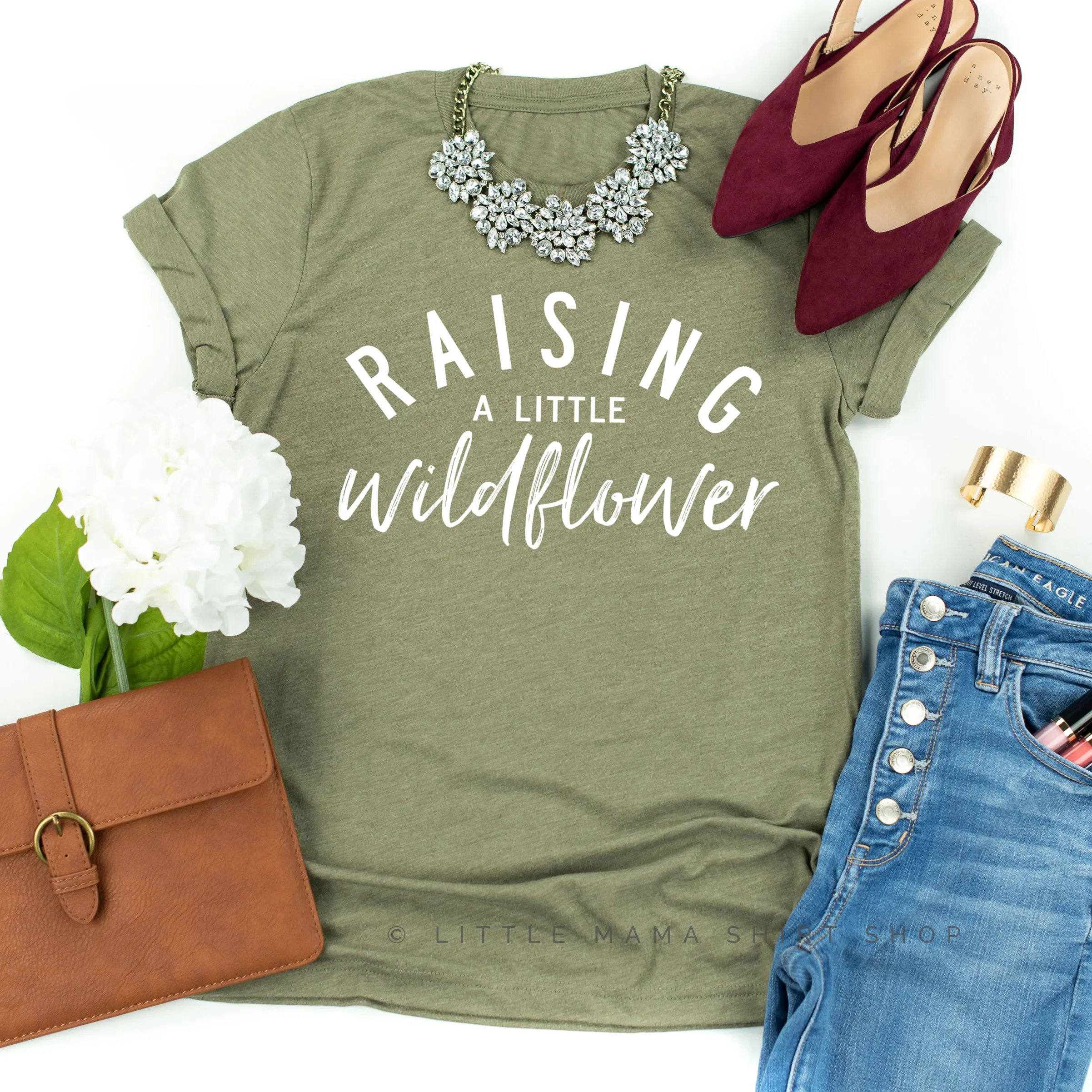 Raising A Little Wildflower (Singular) - Original Design - Unisex Tee