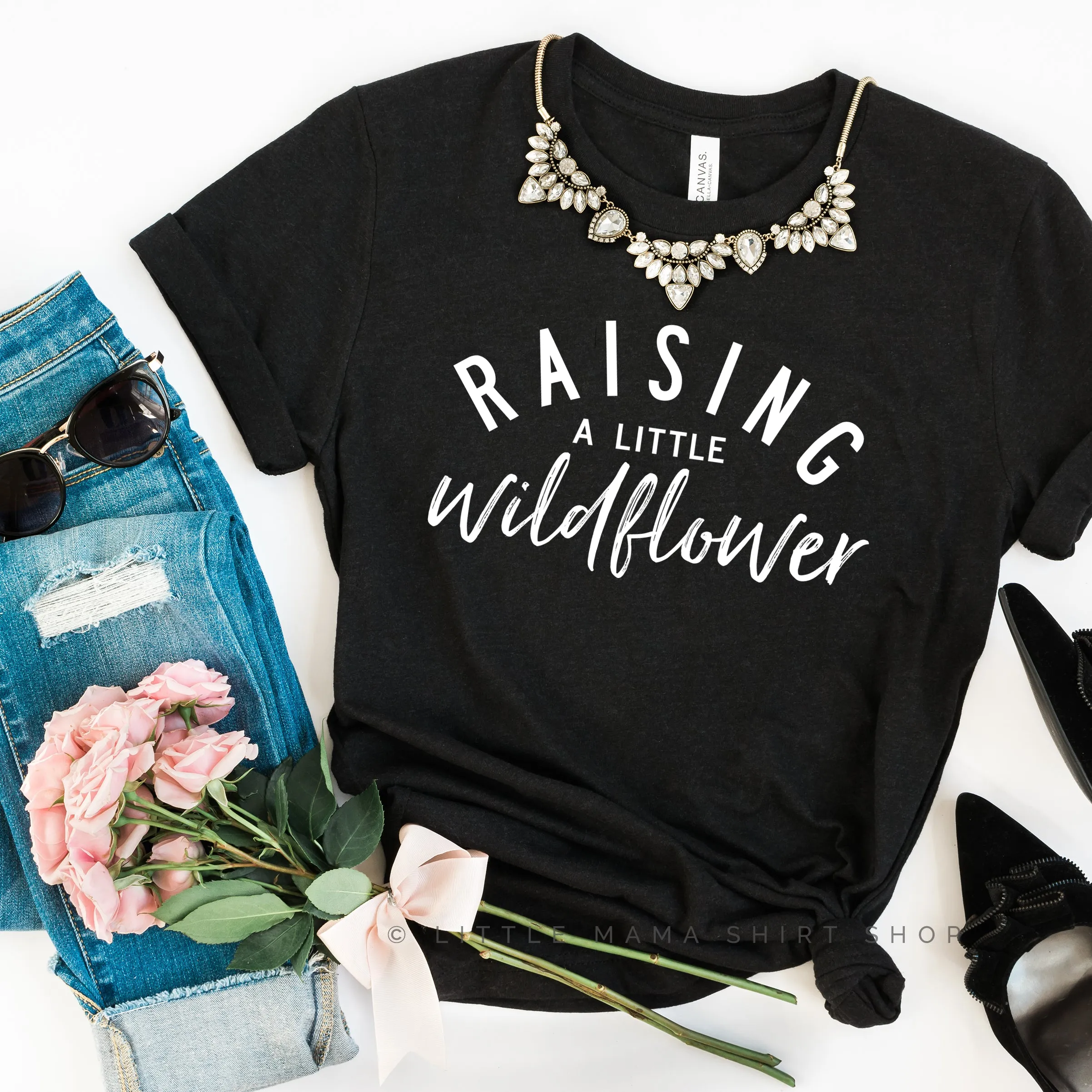 Raising A Little Wildflower (Singular) - Original Design - Unisex Tee