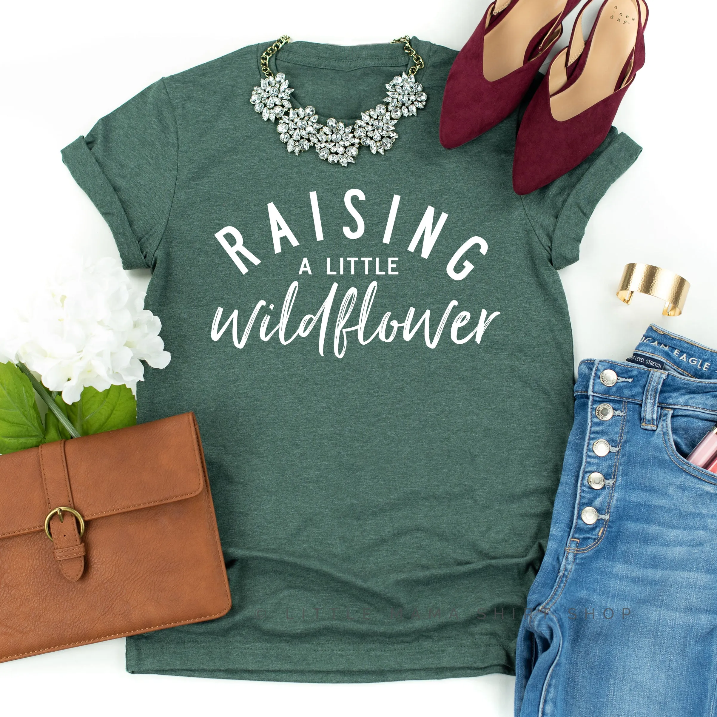 Raising A Little Wildflower (Singular) - Original Design - Unisex Tee