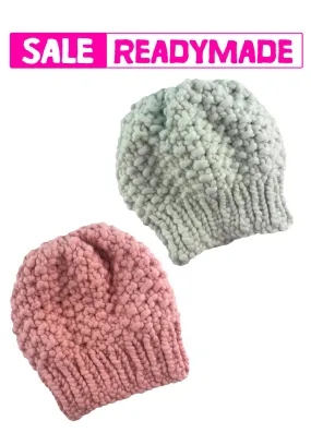 READY TO SHIP CLEARANCE SALE! Moss Stitch Beanie - Merino-SALE