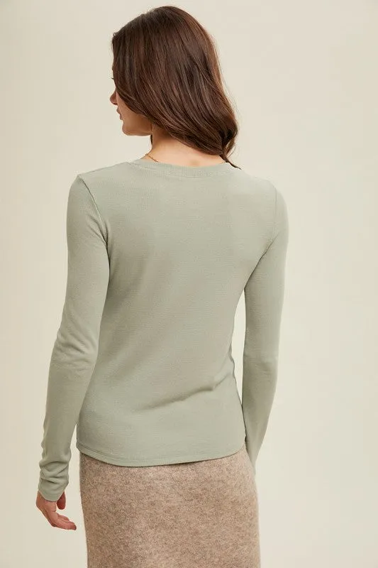 Rebecca Ribbed Top