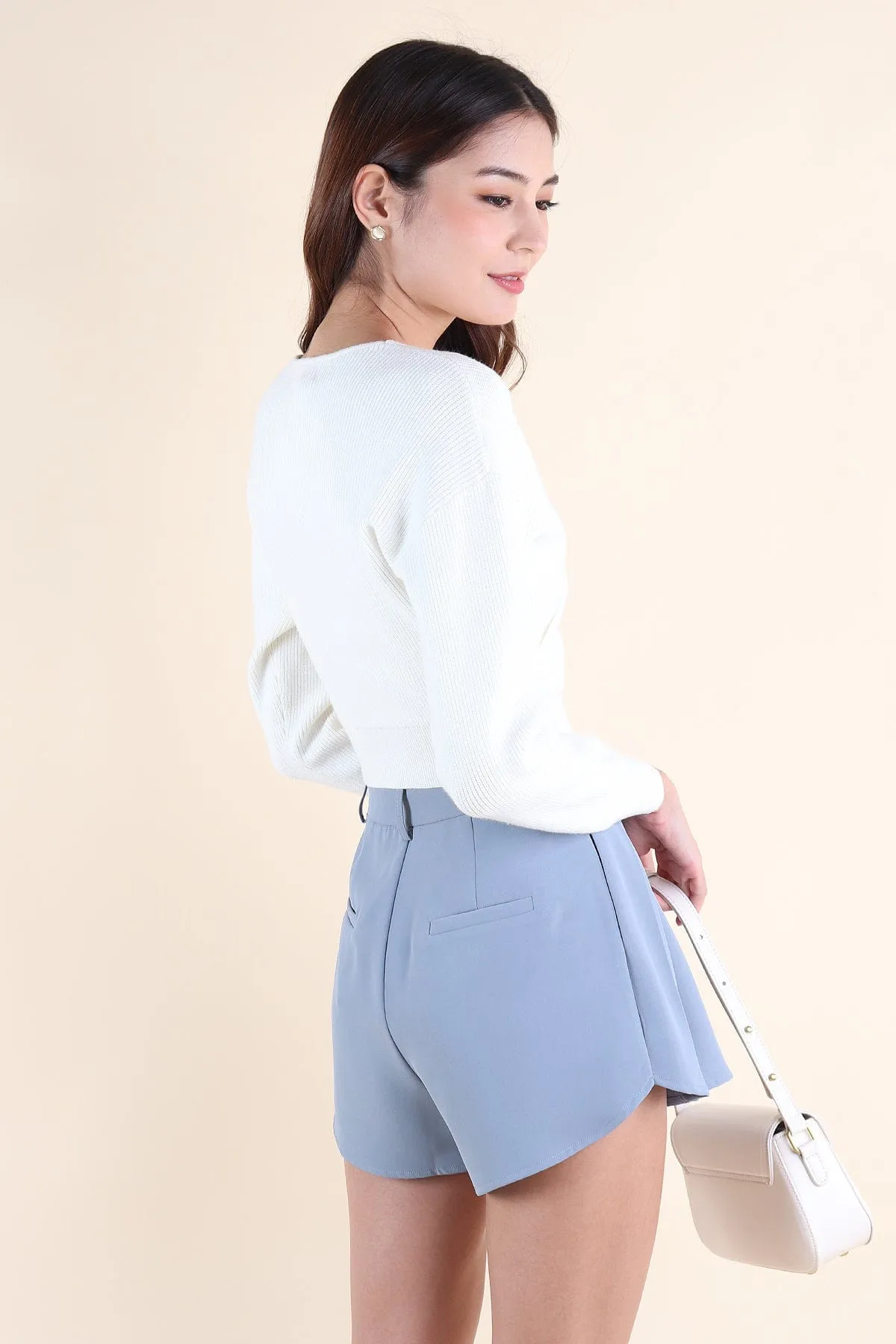 RESTOCKED** CABANA KNIT TOP IN WHITE