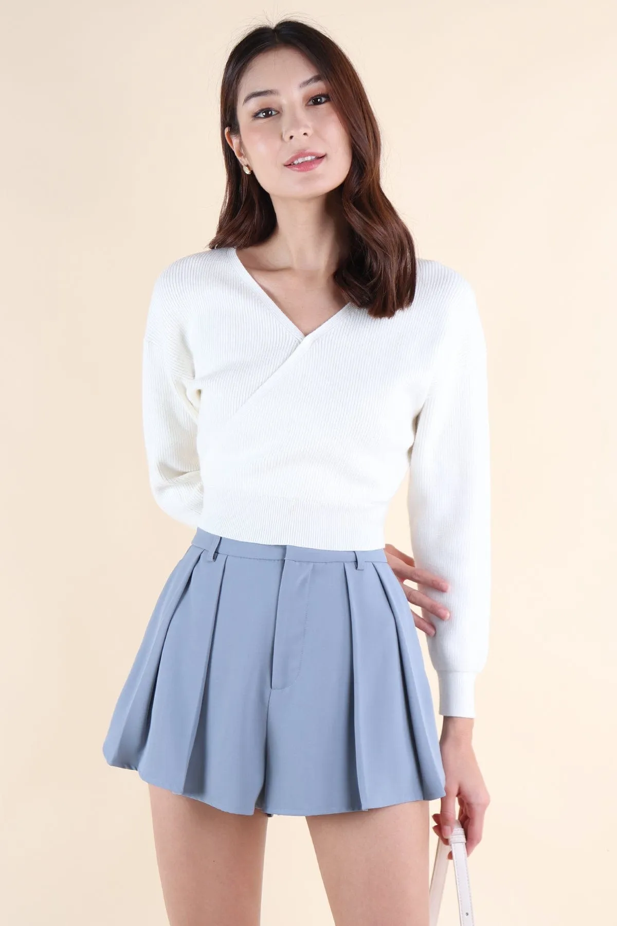 RESTOCKED** CABANA KNIT TOP IN WHITE
