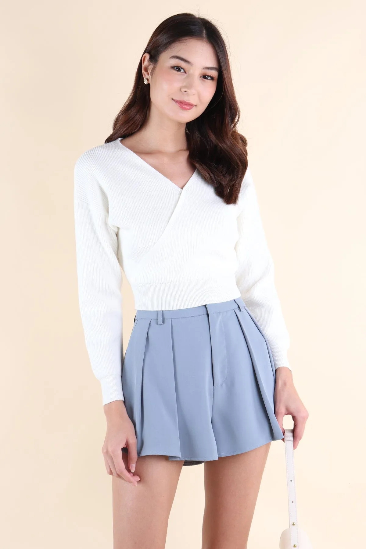 RESTOCKED** CABANA KNIT TOP IN WHITE