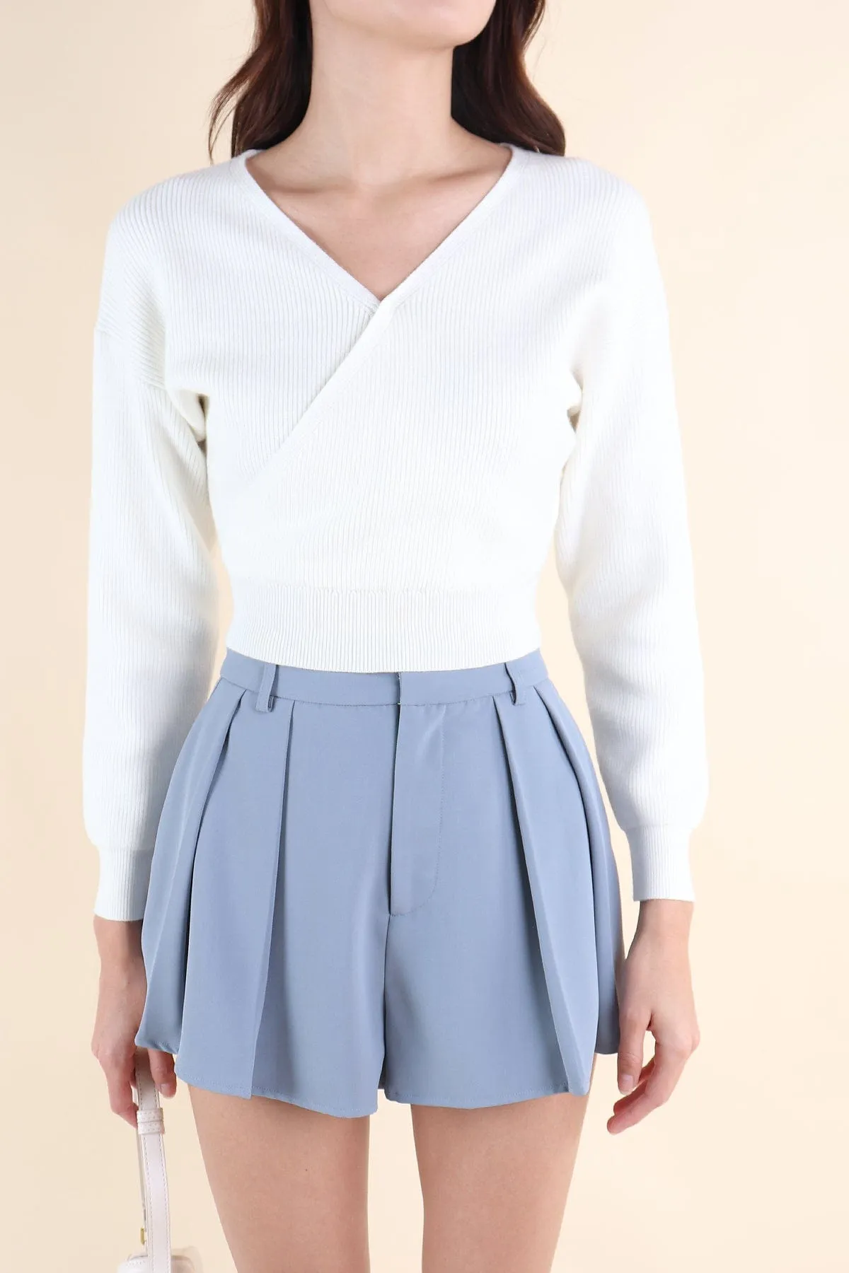 RESTOCKED** CABANA KNIT TOP IN WHITE