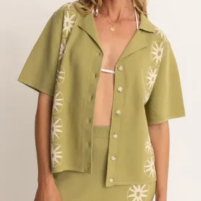 Rhythm Women's Horizon Knitted Shirt - Palm