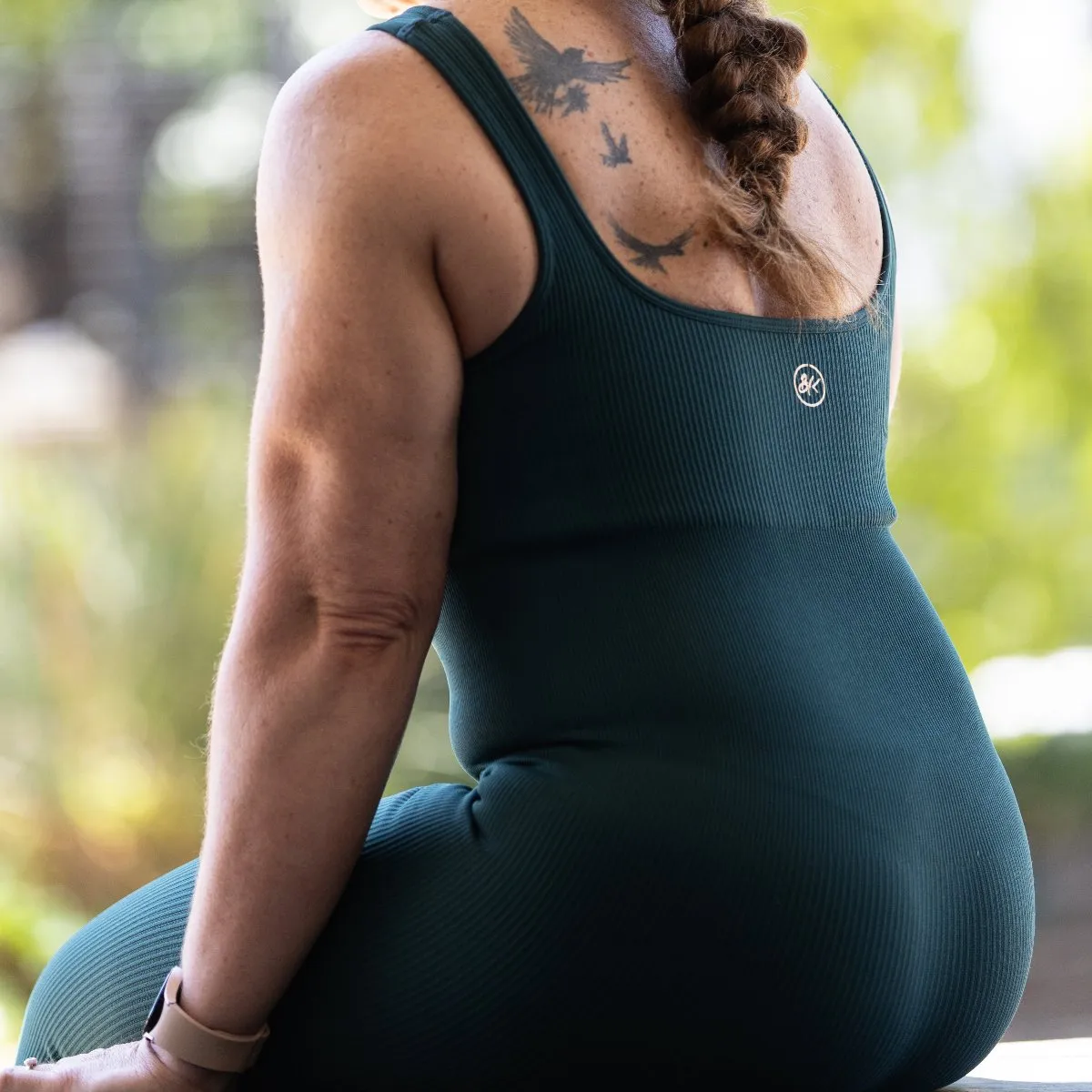 Ribbed Bodysuit | Jade