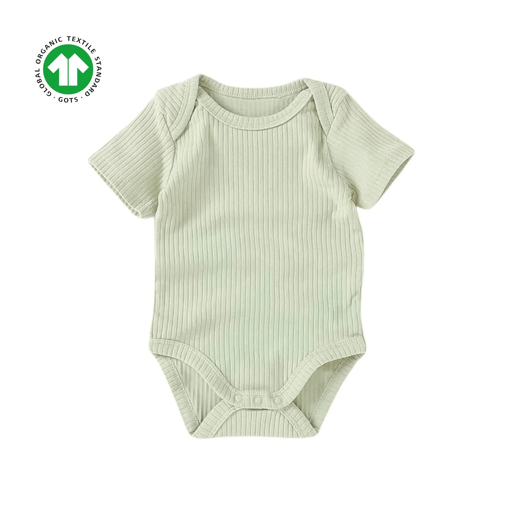 Ribbed Short Sleeve Bodysuit