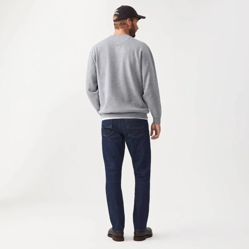 R.M.Williams Script Crew Neck Mens Sweater - Grey/Blue