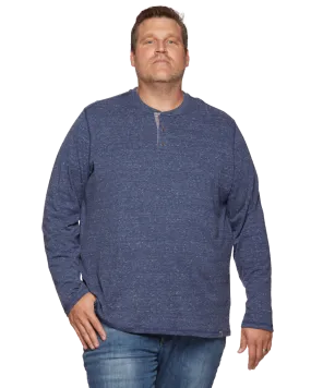 ROLLINS SNOW SLUB LS HENLEY BIG & TALL