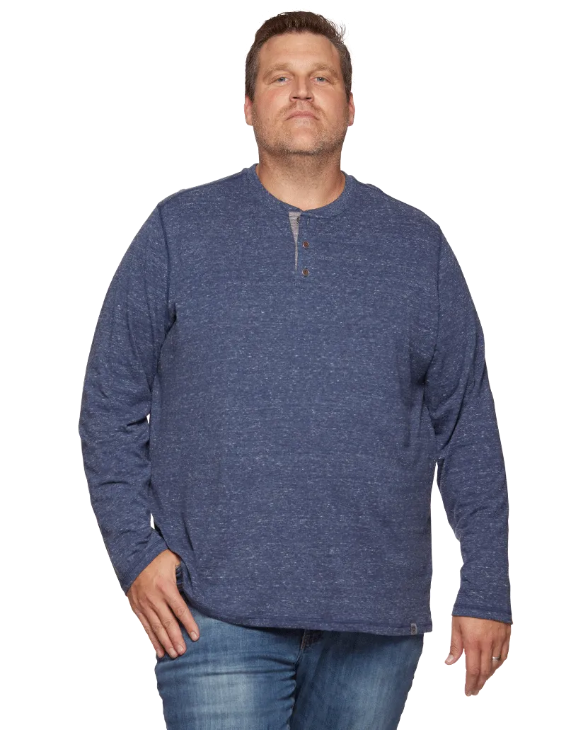 ROLLINS SNOW SLUB LS HENLEY BIG & TALL