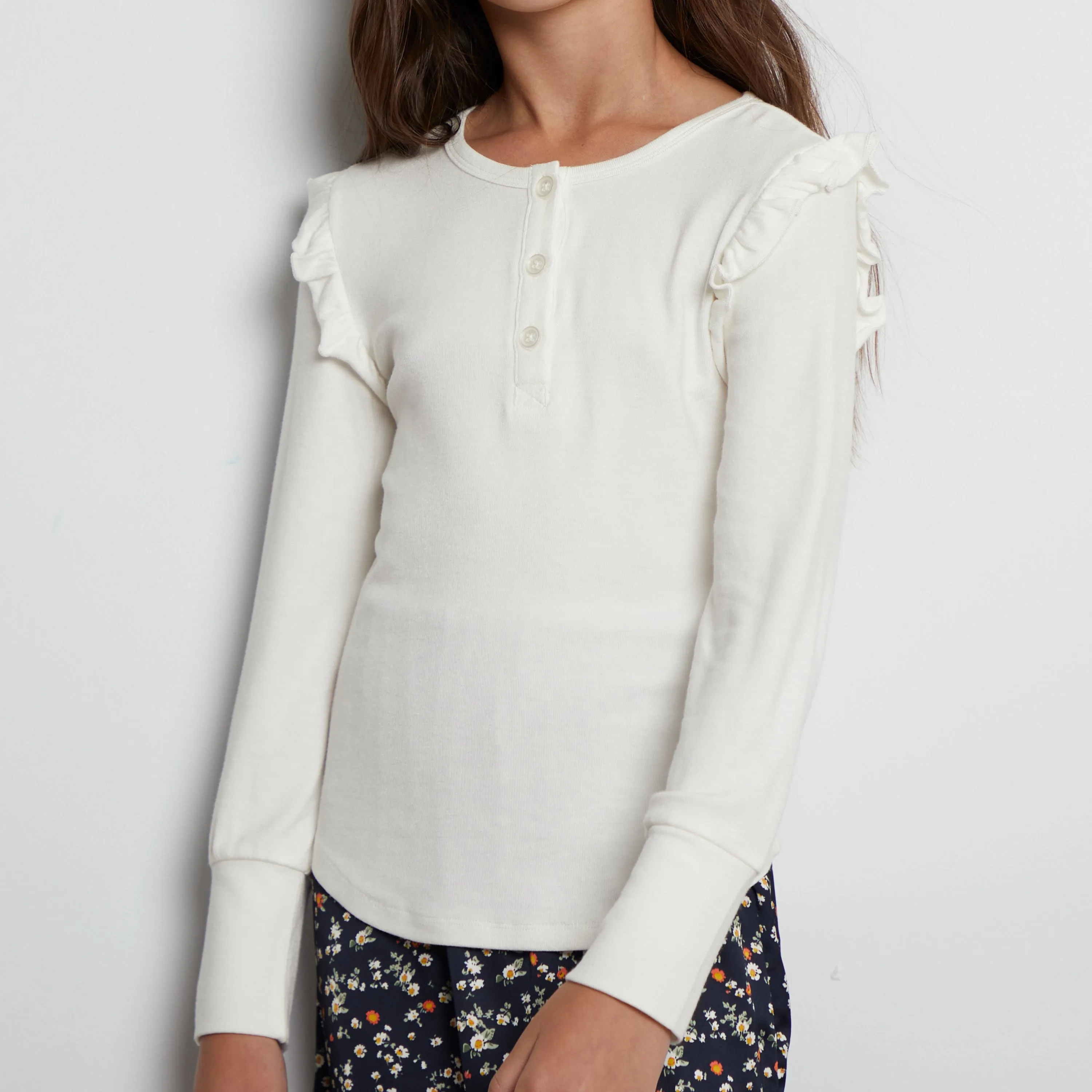 Ruffle Henley