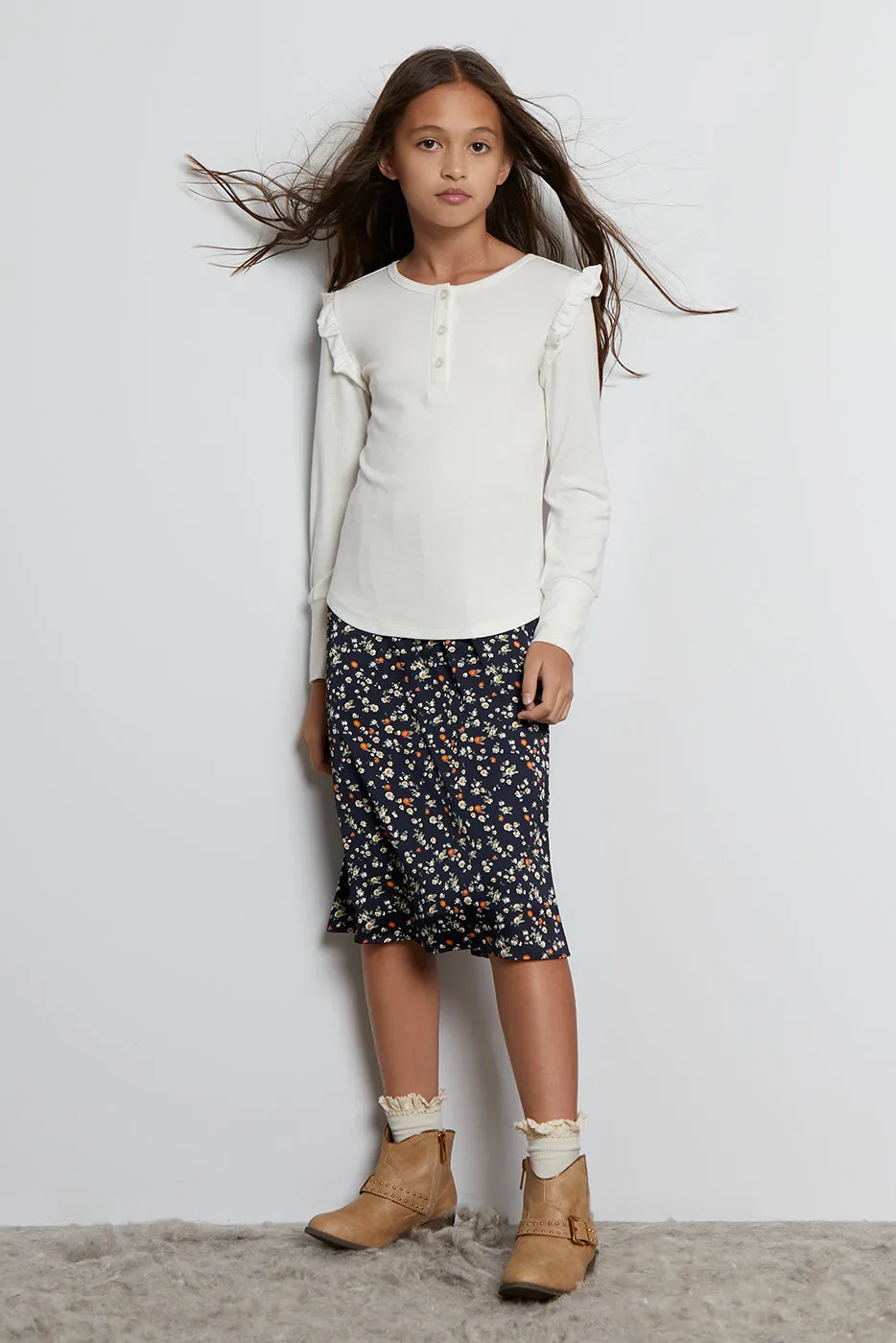 Ruffle Henley