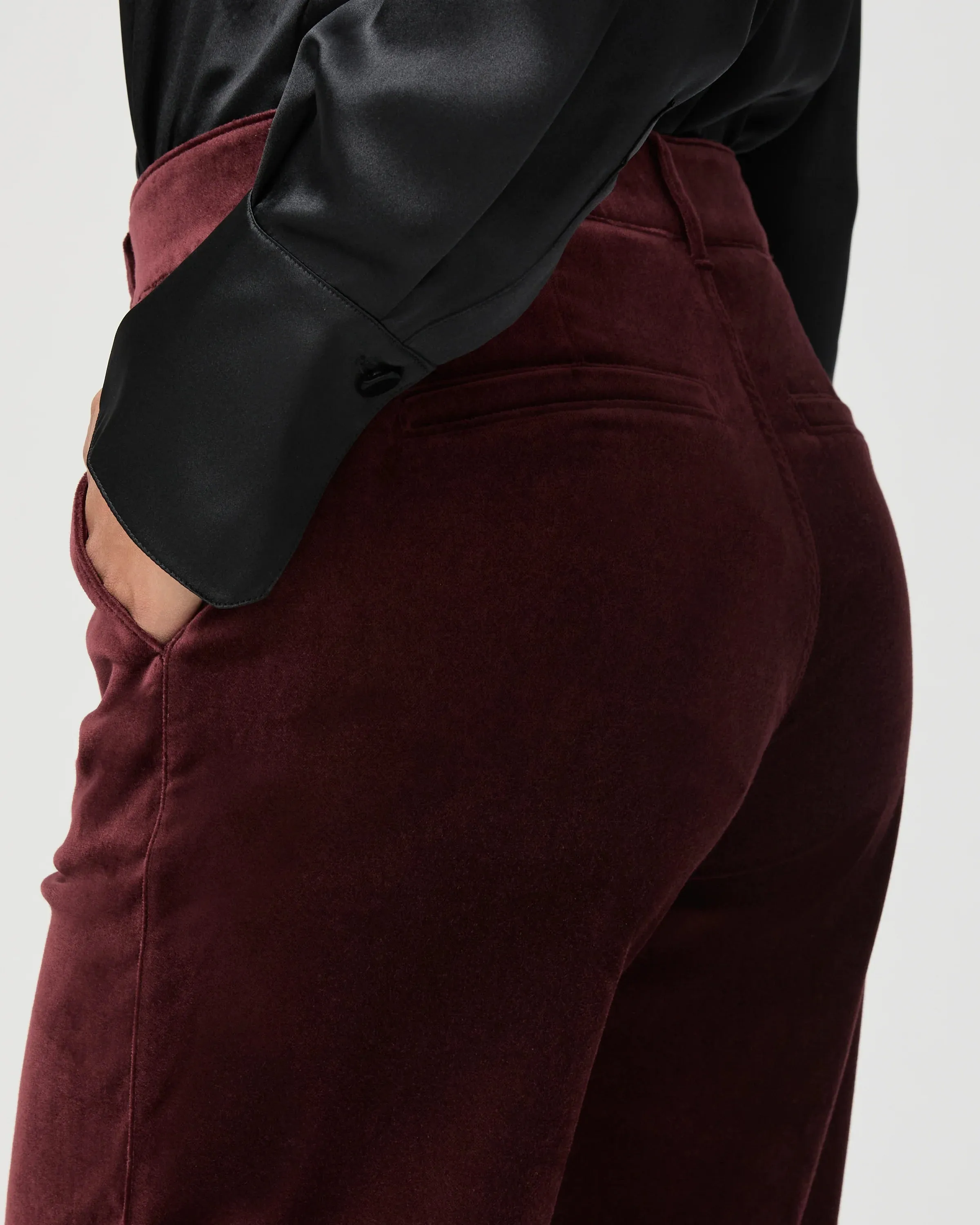 Sasha Trousers Dark Oxblood