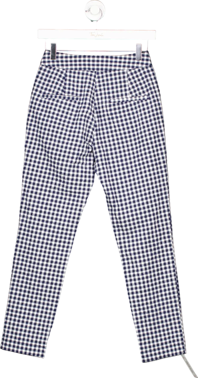 Seen Worn Kept Blue and White Gingham Check Trousers UK 8