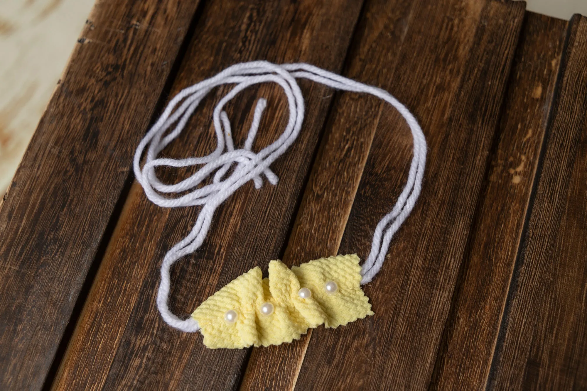 SET Bodysuit and Headband - Textured - Baby Yellow