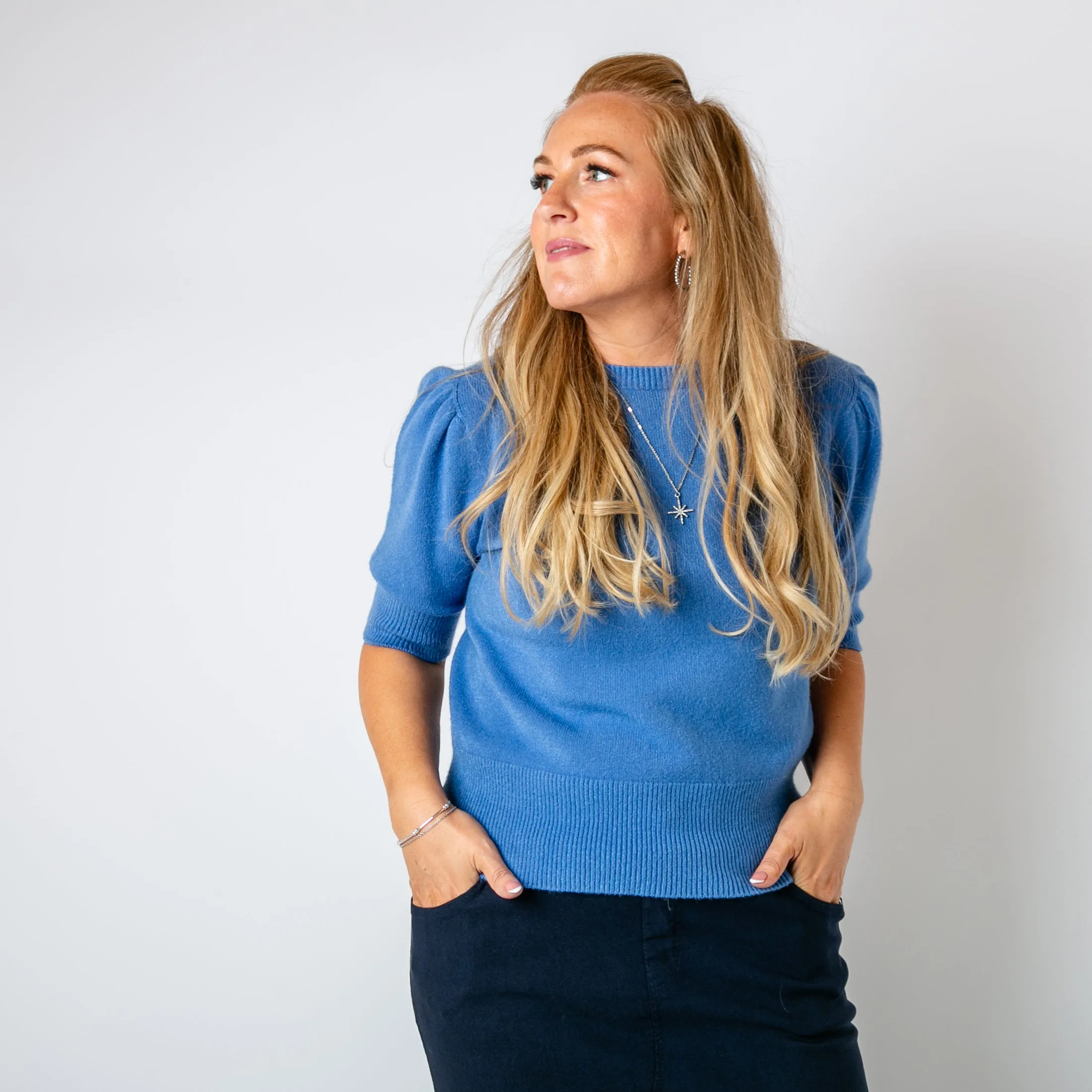 Short Puff Sleeve Jumper