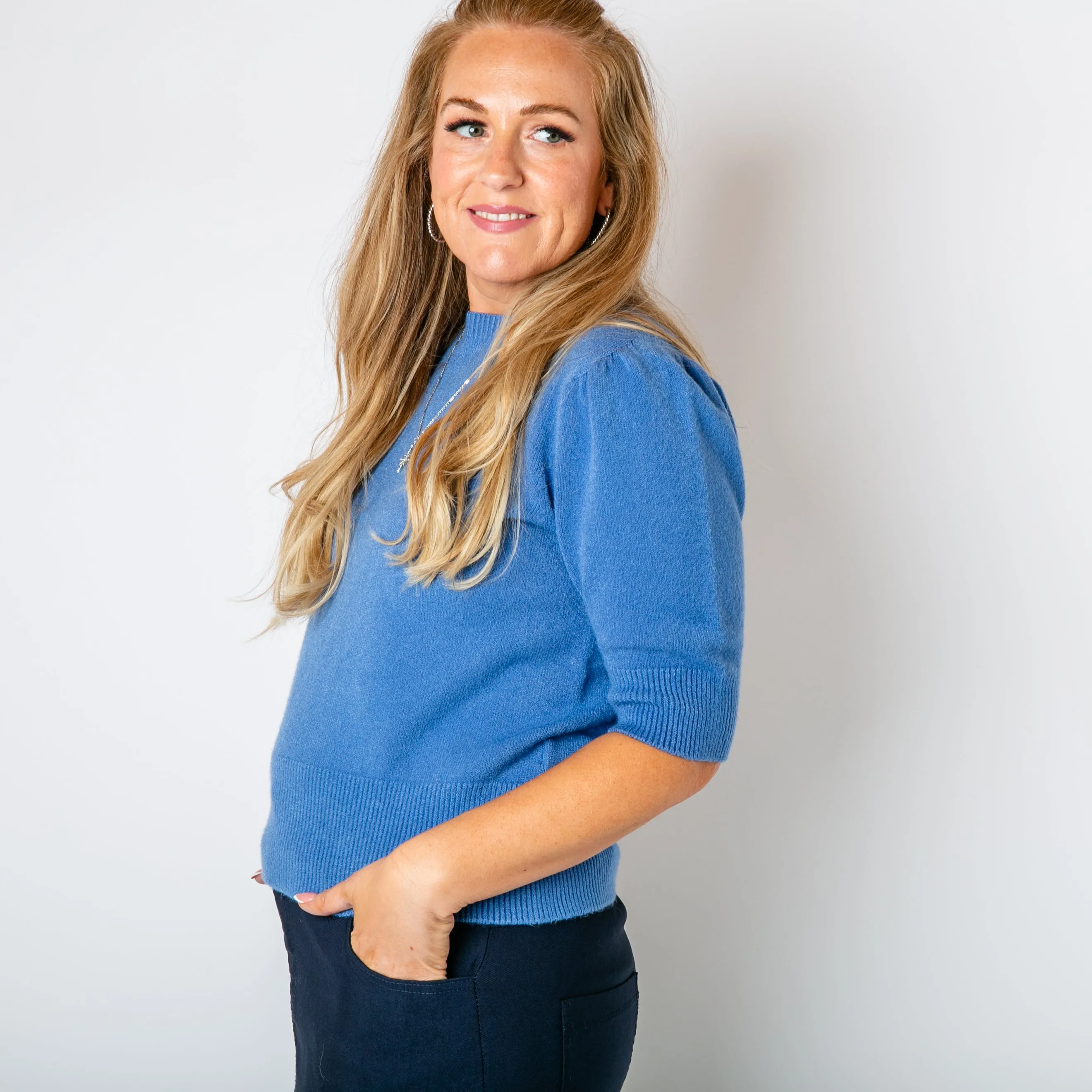 Short Puff Sleeve Jumper