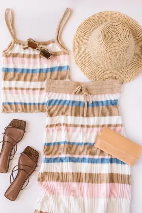 Sky Boxy Stripe Riya Top