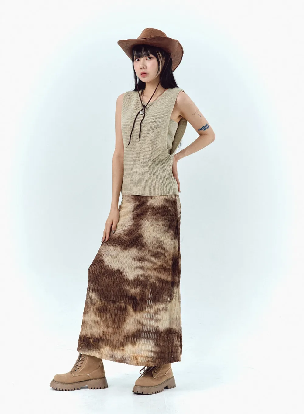 Sleeveless Knit Top IU329