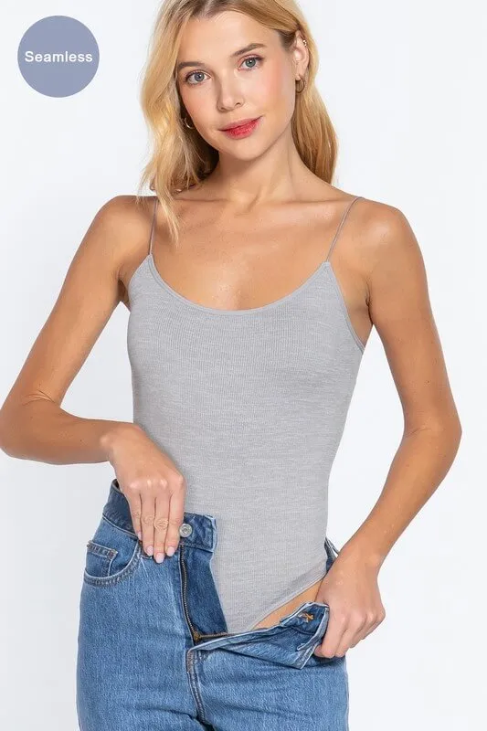 Solid Cami Basic Bodysuit
