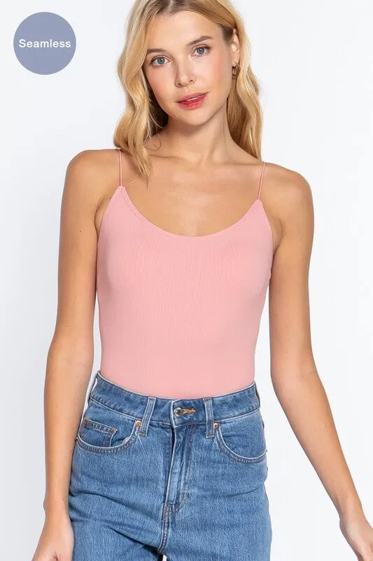 Solid Cami Basic Bodysuit
