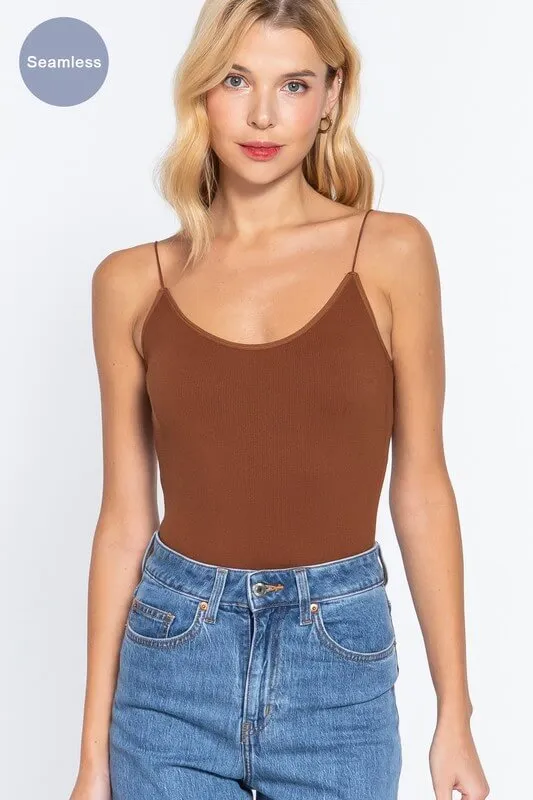 Solid Cami Basic Bodysuit