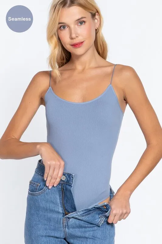Solid Cami Basic Bodysuit