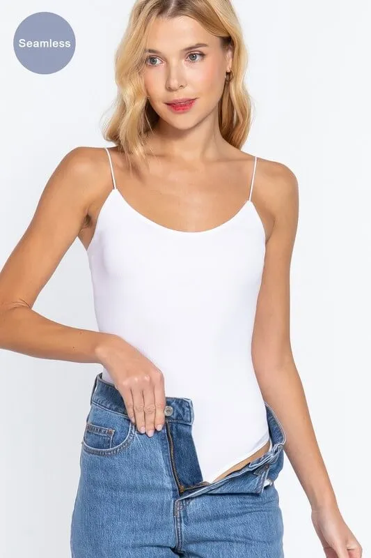 Solid Cami Basic Bodysuit