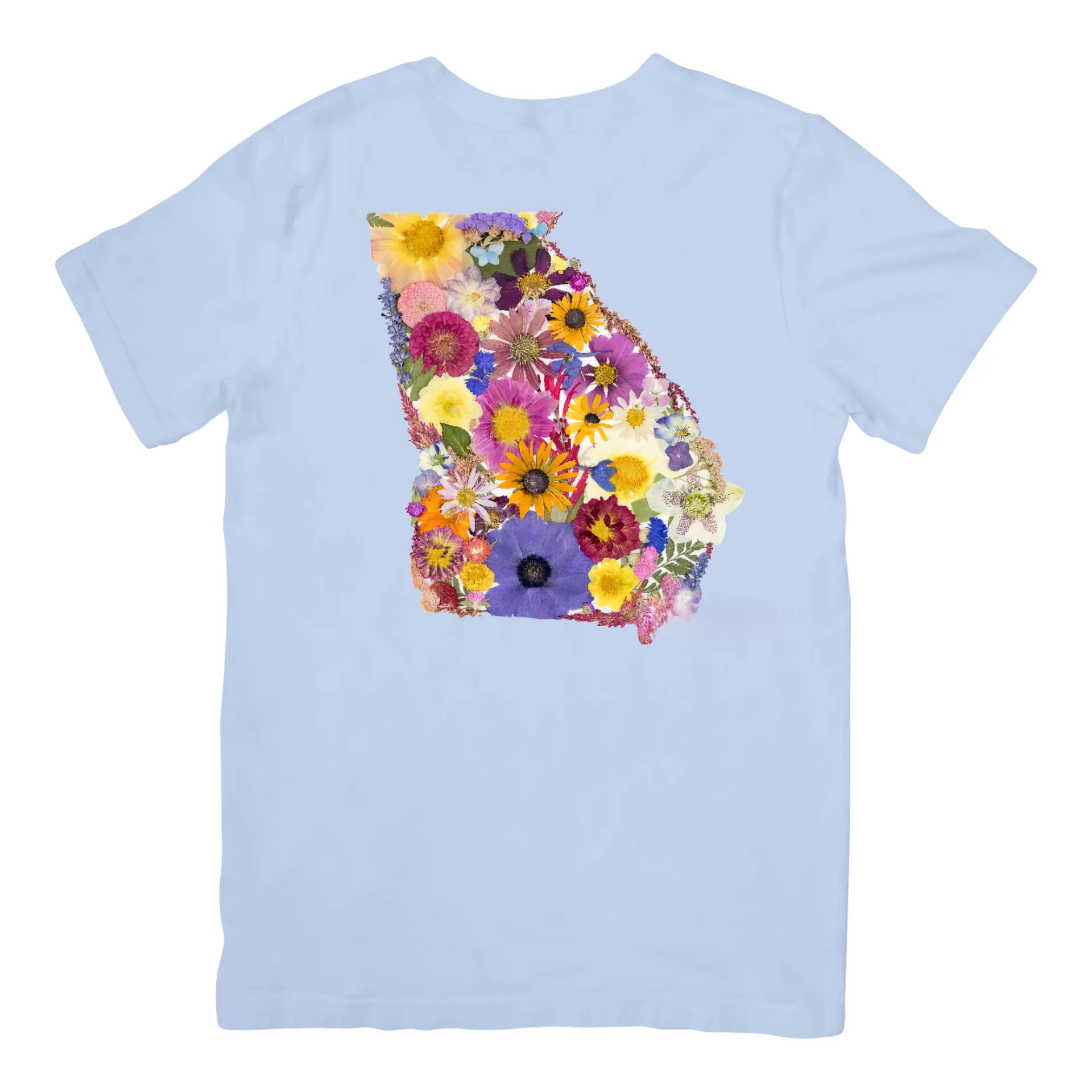State Themed Comfort Colors Tshirt - "Where I Bloom" Collection