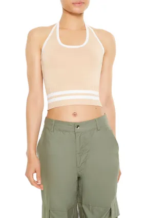 Striped Knit Halter Top