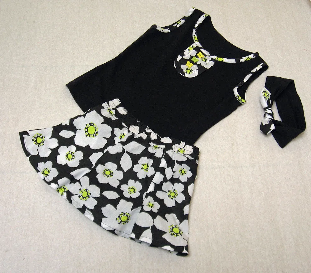 Suzie Tank Top sizes 2-14 years sewing pattern for singlet top   headband