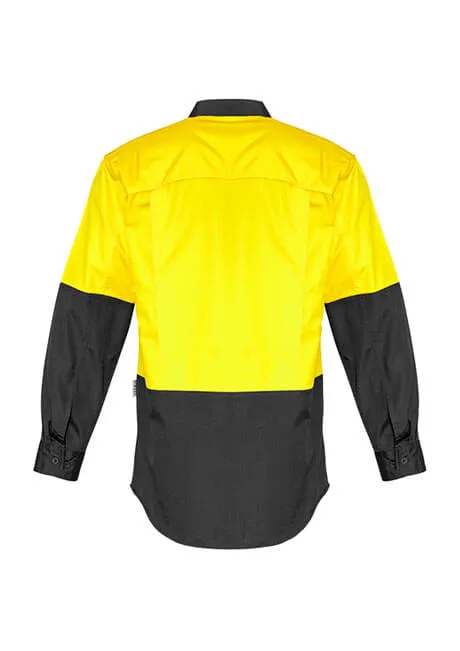Syzmik Mens Rugged Cooling Hi Vis L/S Shirt (ZW128)