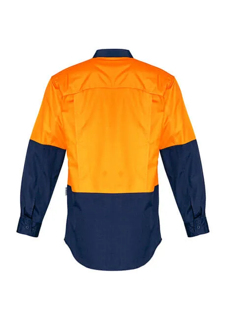Syzmik Mens Rugged Cooling Hi Vis L/S Shirt (ZW128)