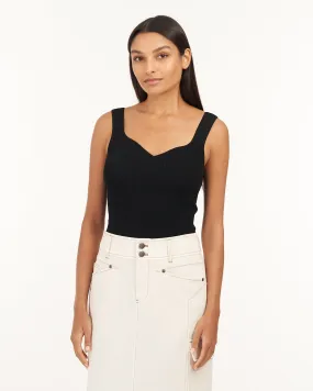 Tanya Taylor - Jules Knit Top in Black