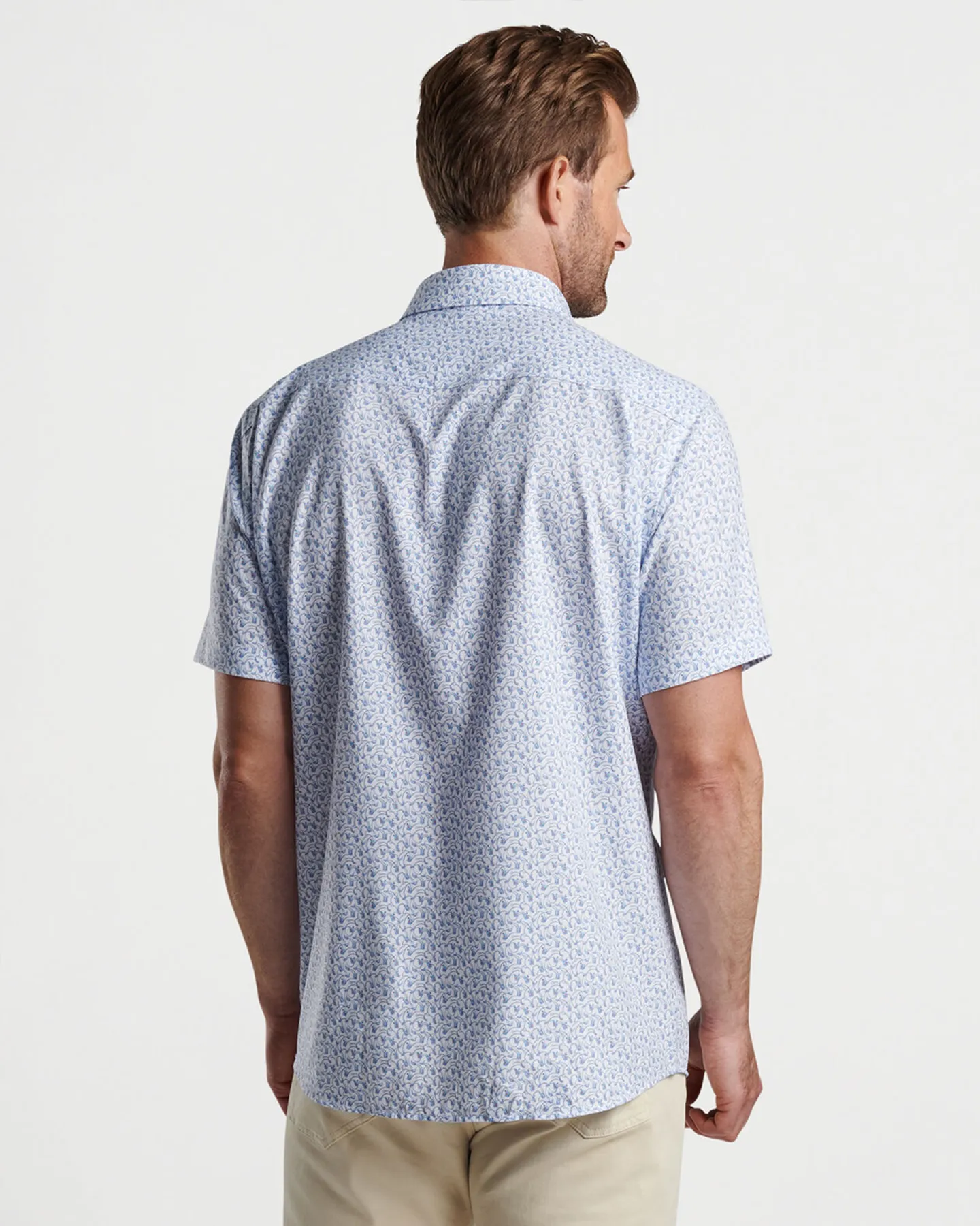 TEE CLUB PERFORMANCE P[OPLIN SHORT SLEEVE SHIRT - MARITIME
