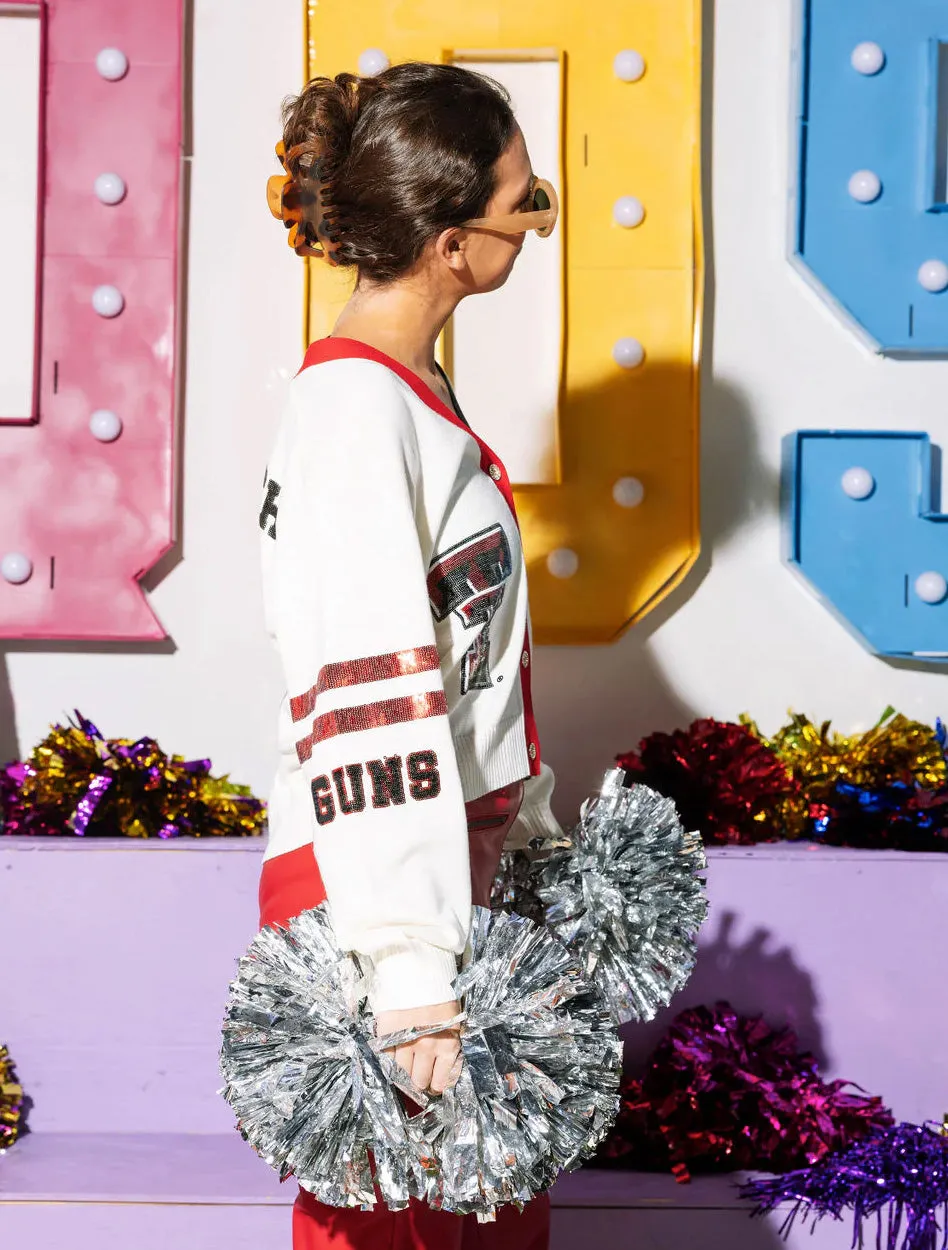 Texas Tech Queen of Sparkles Varsity Cardigan