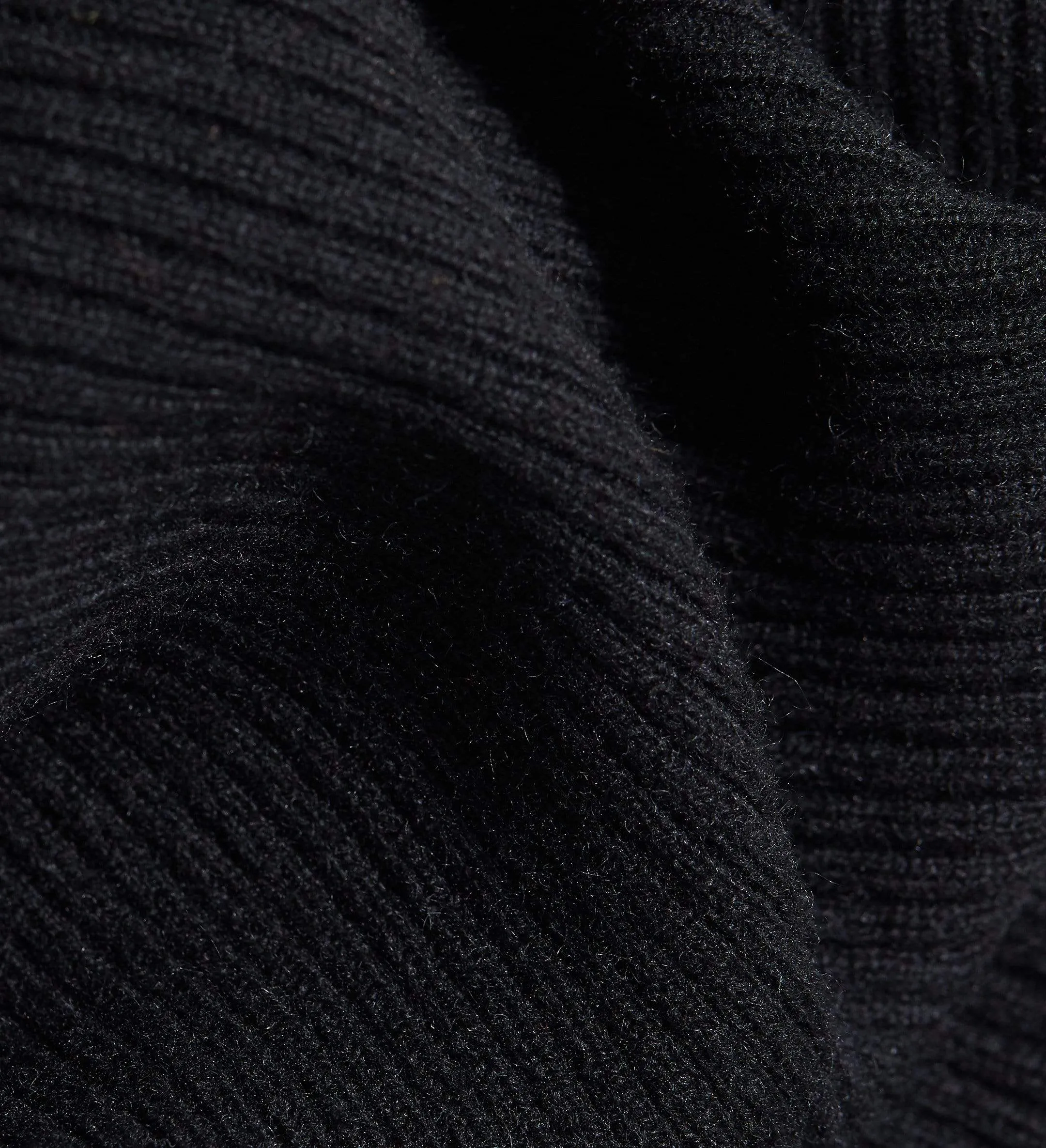 The Ribbed Subtle V-Neck Cashmere Sweater