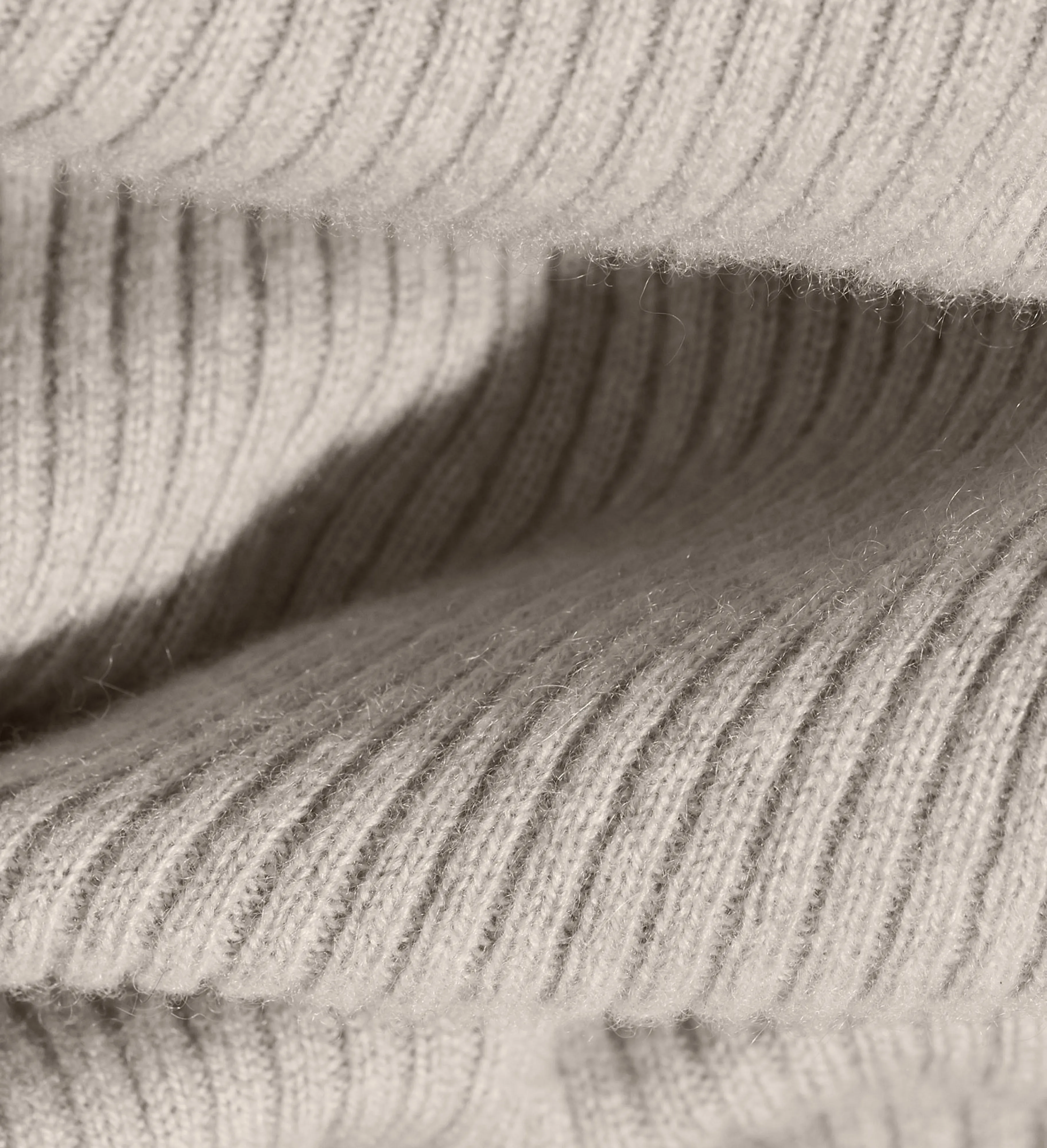 The Ribbed Subtle V-Neck Cashmere Sweater