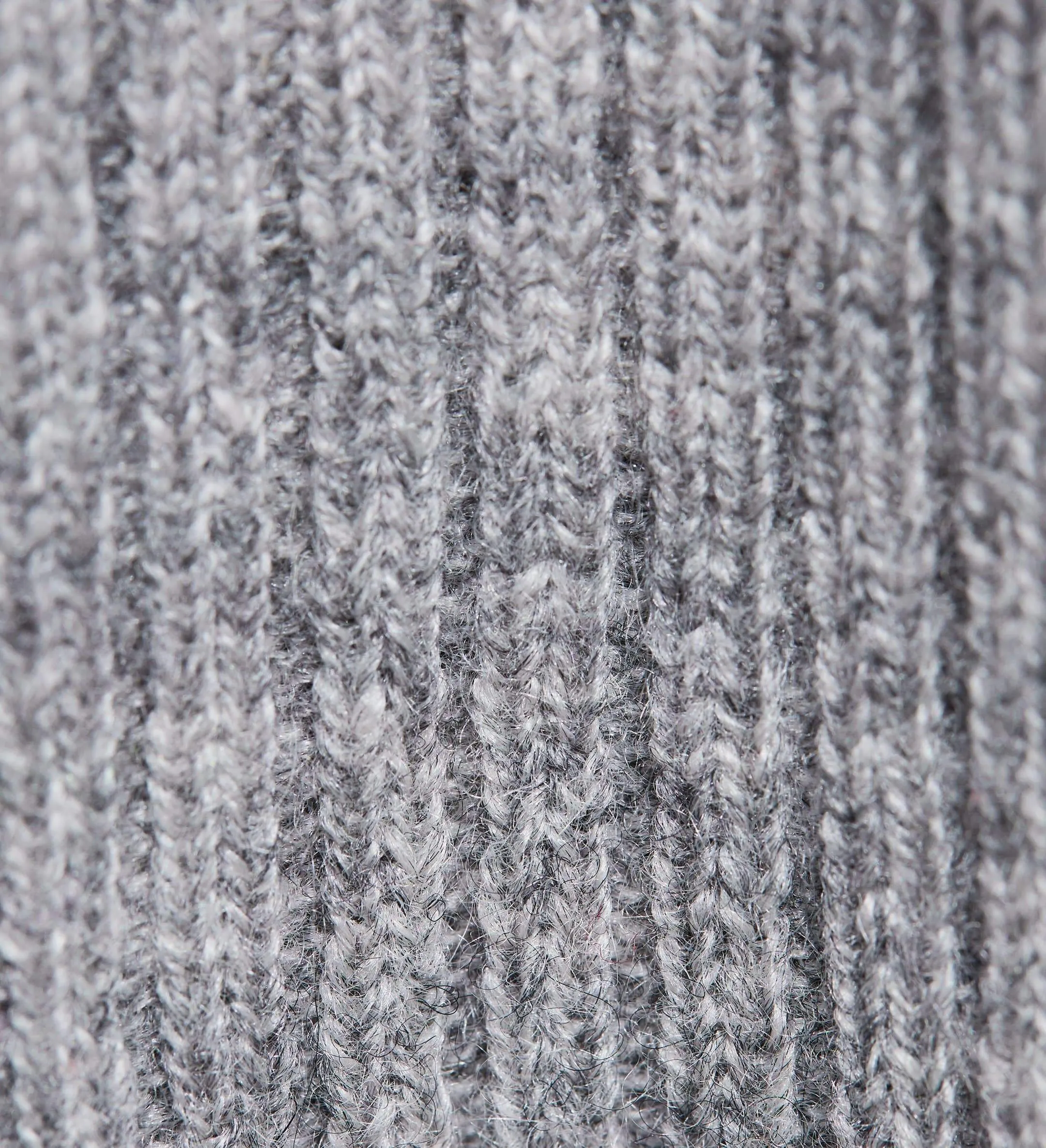 The Ribbed Subtle V-Neck Cashmere Sweater