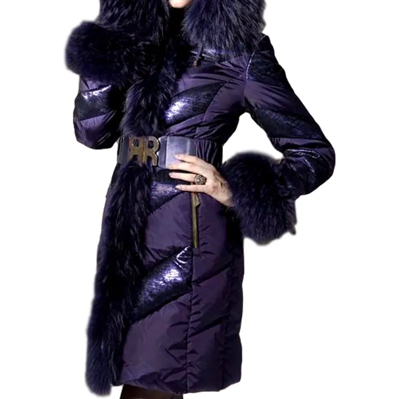Thick Fur Collar Royal Cut Slim Coat