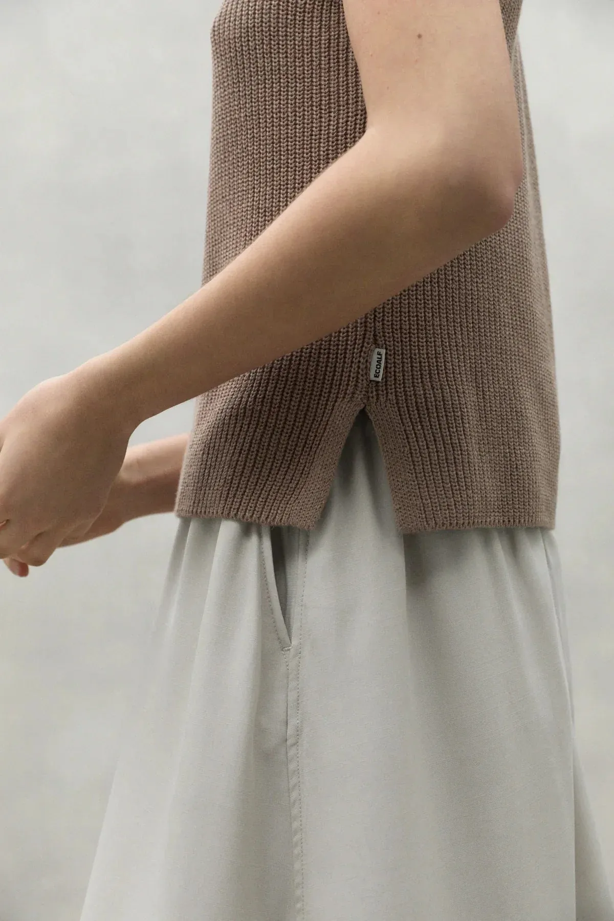 Top CIDROALF KNIT mole grey | ECOALF