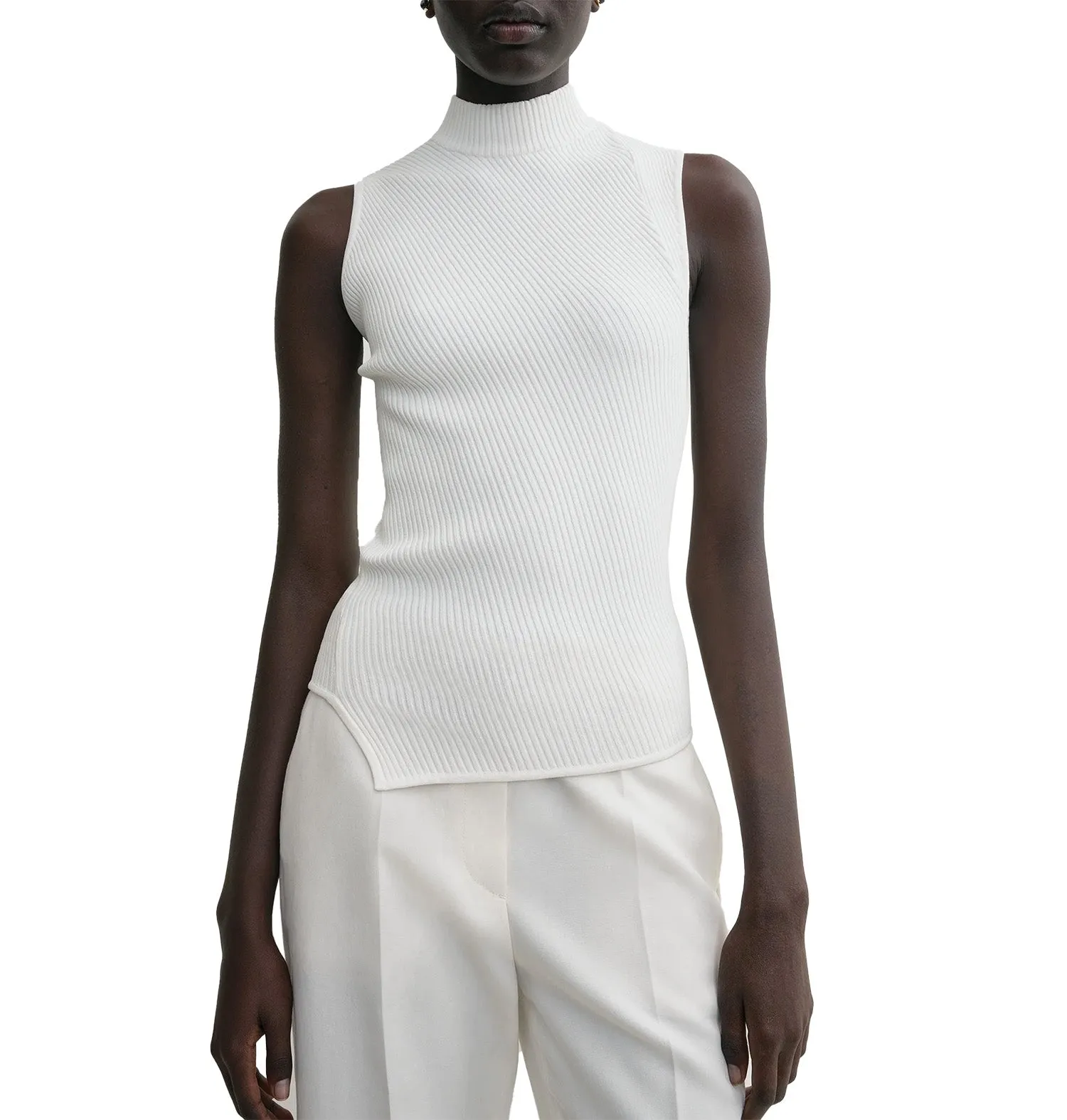 TOTEME Asymmetric Knit Top