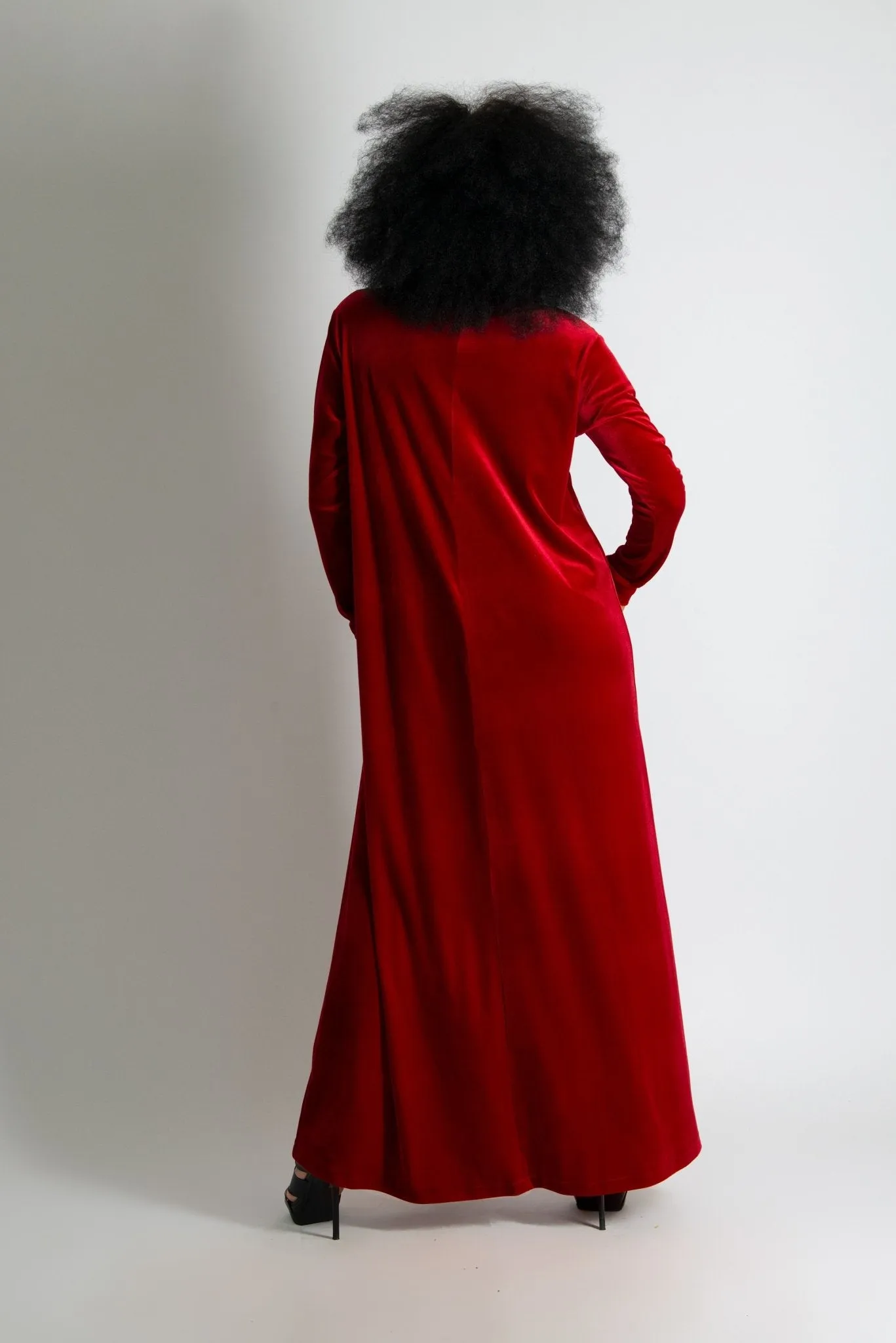 Turtleneck Velvet Dress VALERIE