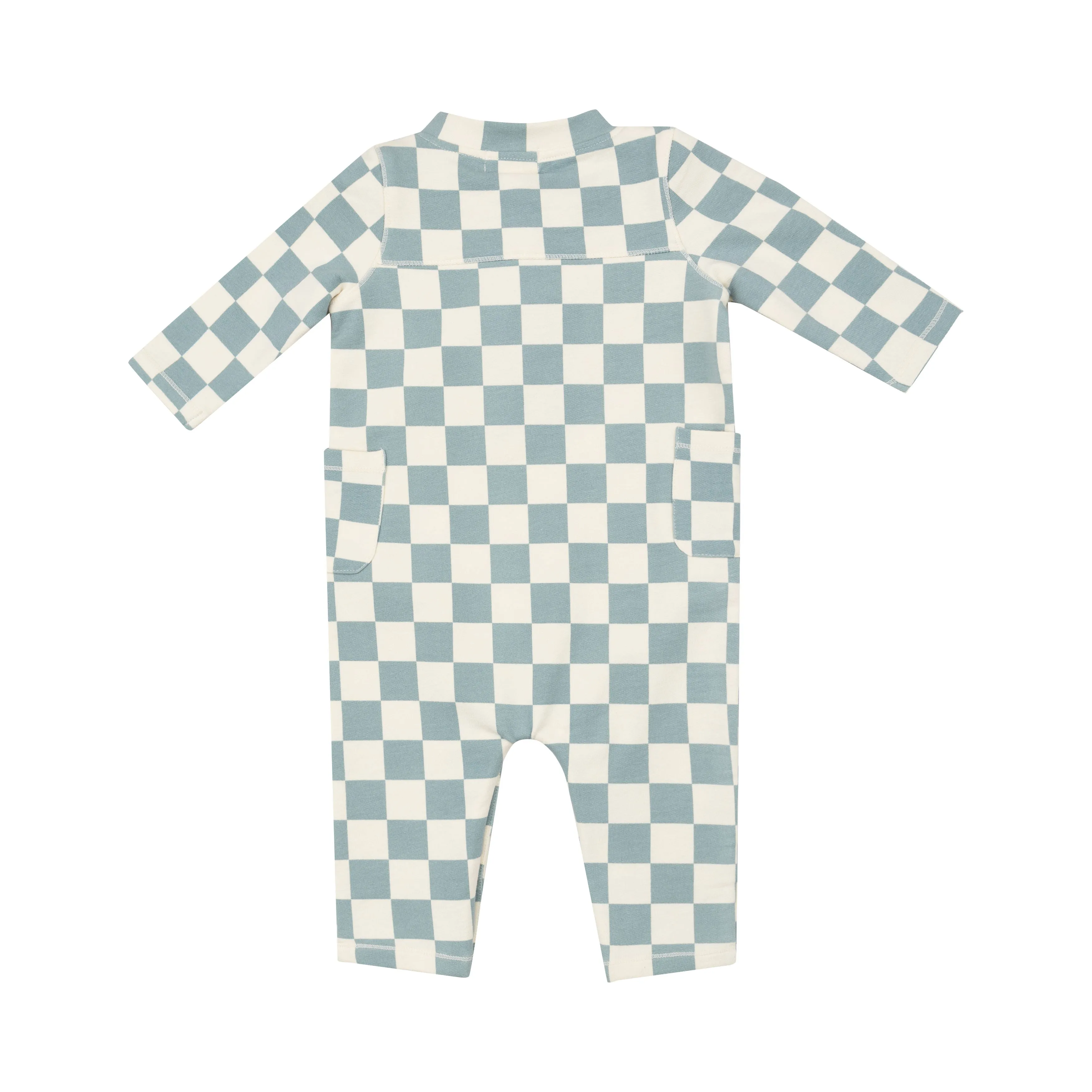 Uni Romper - Checkerboard Gray Mist
