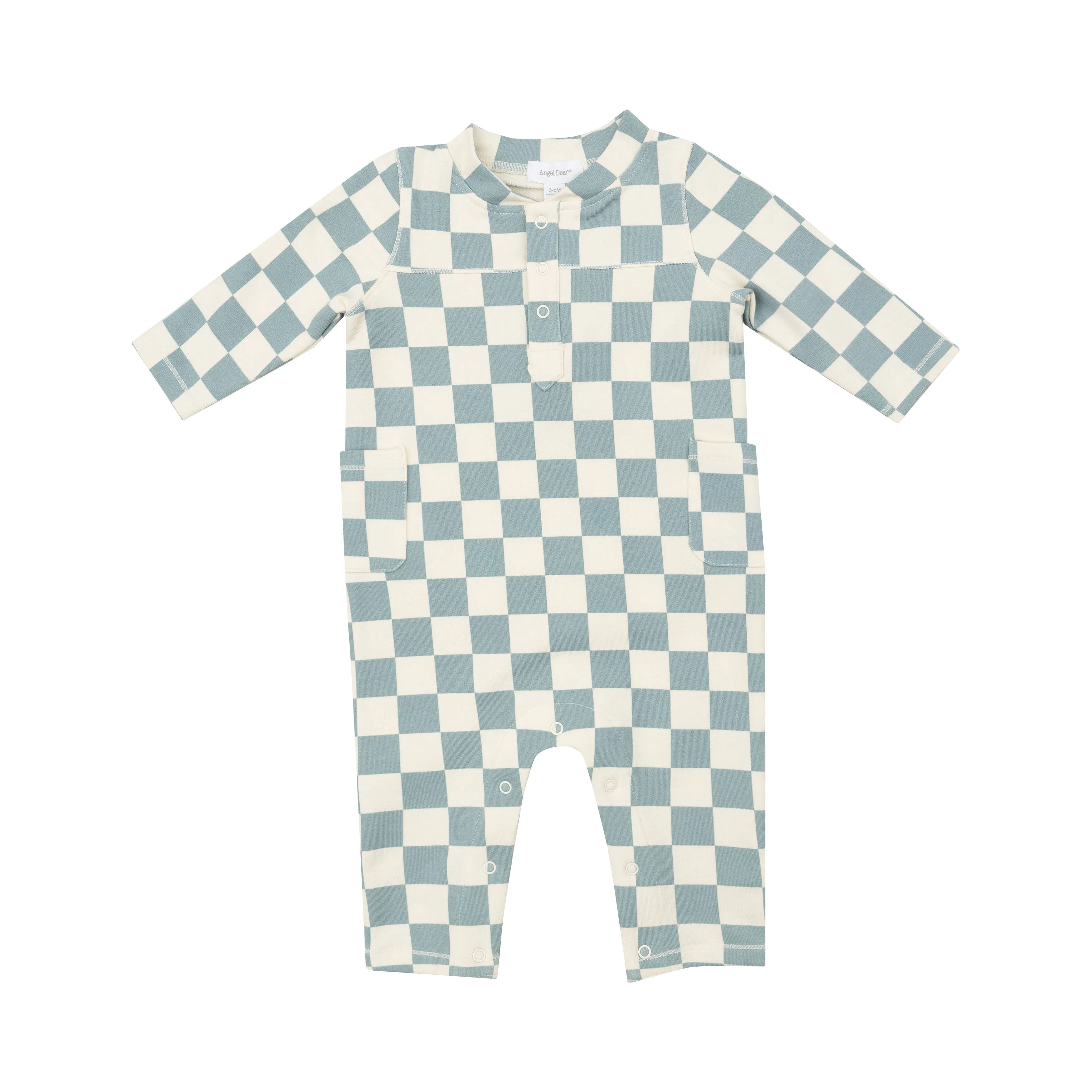 Uni Romper - Checkerboard Gray Mist