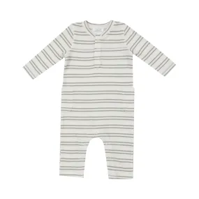 Uni Romper - Modal Rib Stripe - Desert Sage