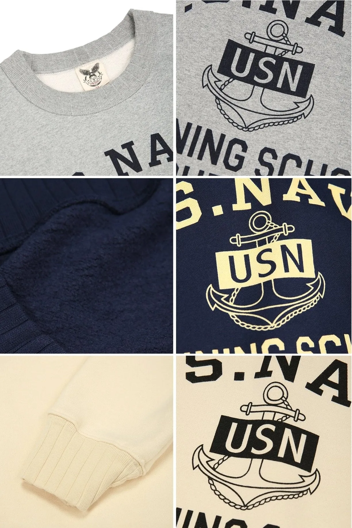 U.S. NAVY Training School Purdue – Retro Military Crewneck Sweatshirt